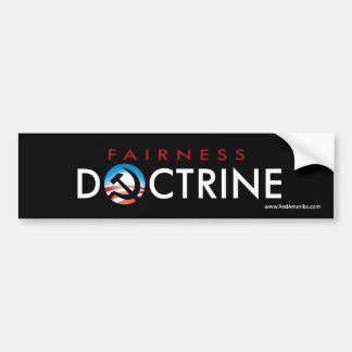 Obama Fairness Doctrine Sticker