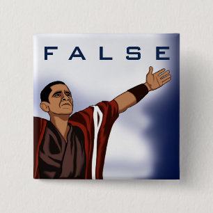 Obama False 2 Inch Square Button
