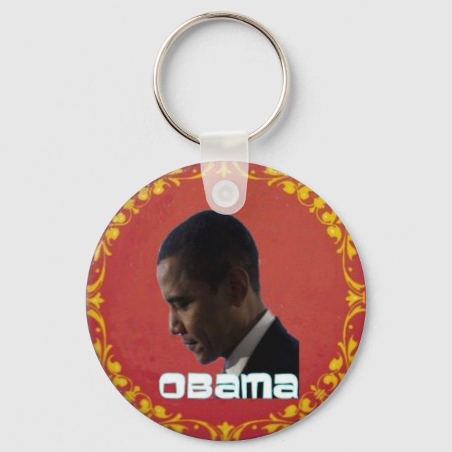 Obama Filigree Style Keychain (Front)