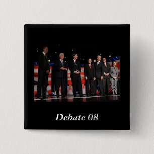 Obama-First Debate 2 Inch Square Button