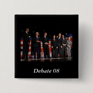 Obama-First Debate 2 Inch Square Button