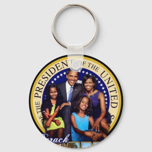 obama-first-family keychain (Front)