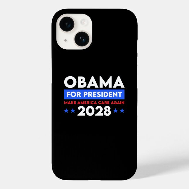 Obama For President 2028 Make America Care Again Case-Mate iPhone Case (Back)