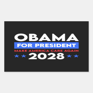 Obama For President 2028 Make America Care Again Sticker