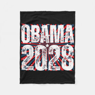 Obama For President 2028 Obama 2028 _4 Fleece Blanket