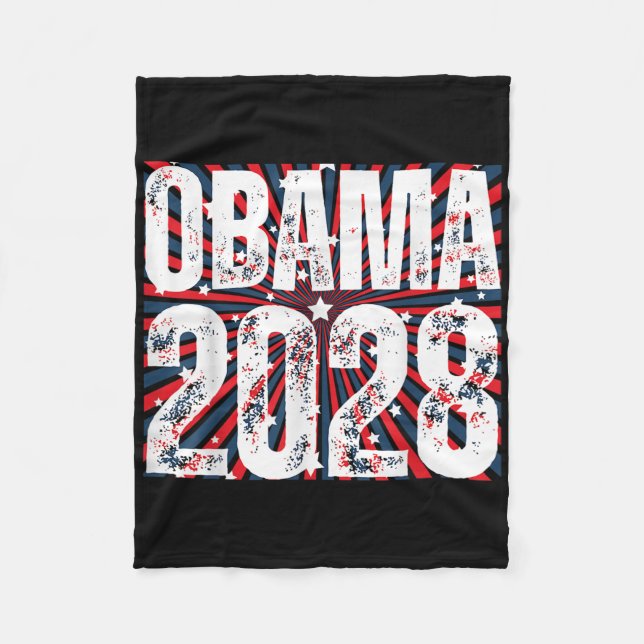 Obama For President 2028 Obama 2028 _4  Fleece Blanket (Front)