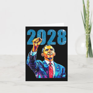 Obama For President 2028 Obama 2028  Card