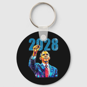 Obama For President 2028 Obama 2028  Keychain