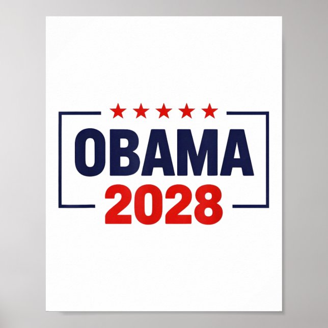 Obama For President 2028 Obama 2028  Poster (Front)