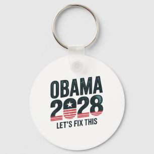 Obama For President 2028 Political Rally Election, Keychain