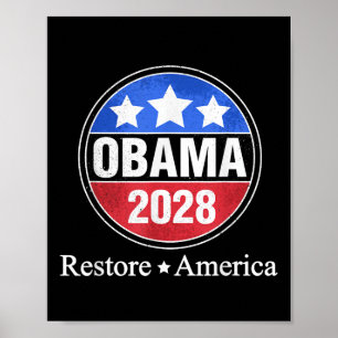 Obama For President Obama 2028 Poster