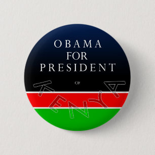Obama For President of Kenya Button