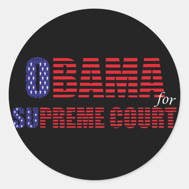 Obama for Supreme Court Sticker (Front)
