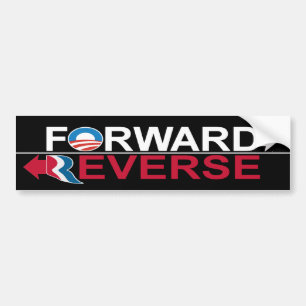 Obama Forward - Romney Reverse Bumper Sticker