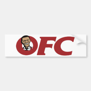 OBAMA FRIED CHICKEN BUMPER STICKER