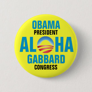 OBAMA/GABBARD 2012 2 INCH ROUND BUTTON