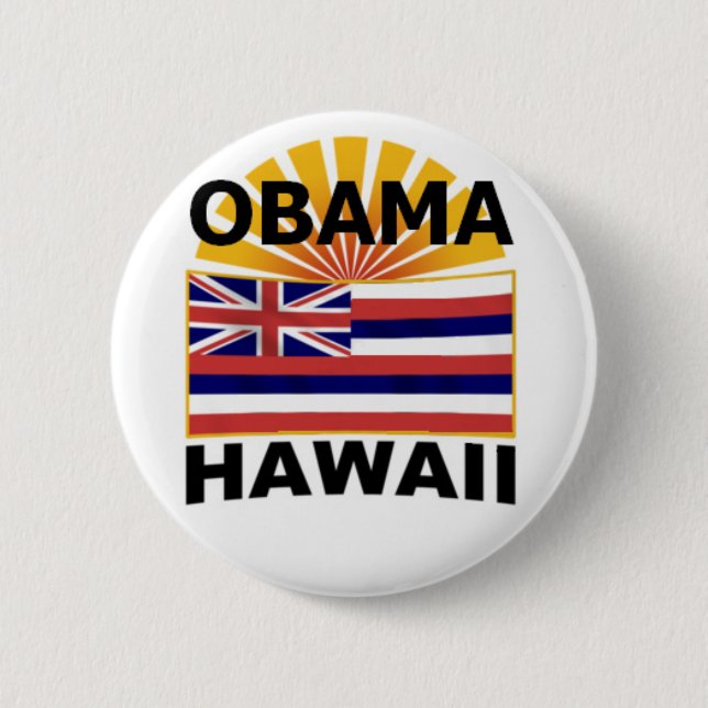 Obama Hawaii Button (Front)