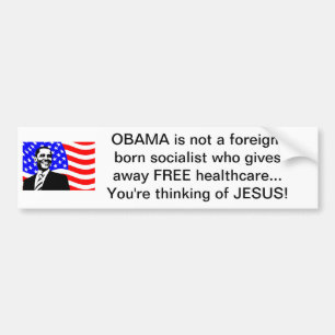 OBAMA & healthcare Bumper Sticker