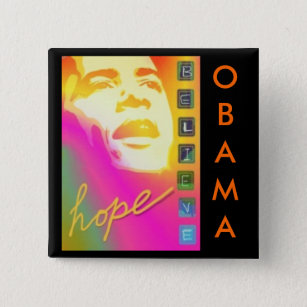 Obama hope believe Button