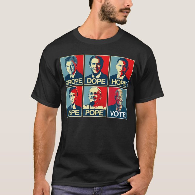 Obama Hope Nope Joe Kamala 2020 Vote T-Shirt (Front)