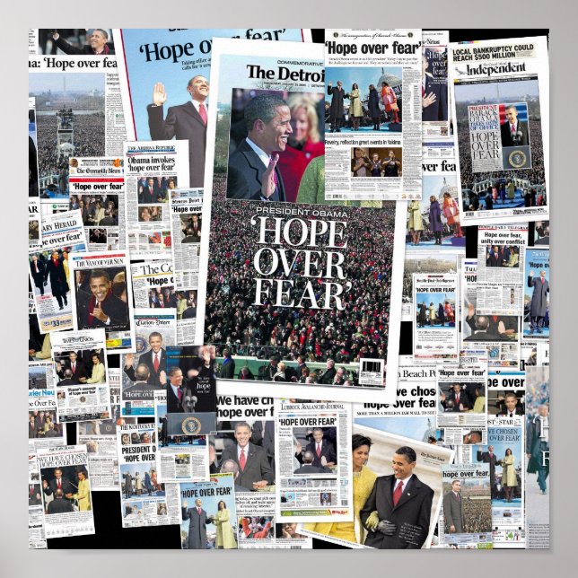 Obama: Hope Over Fear Poster (Front)