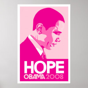 Obama - Hope Pink Poster