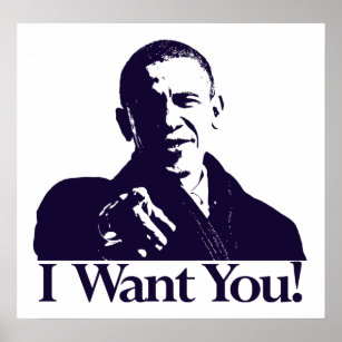 Obama I Want You! Poster