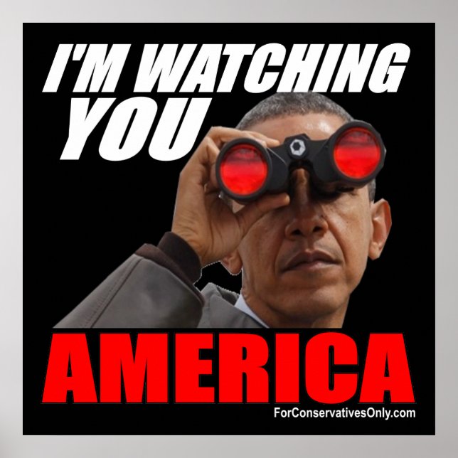 Obama - I'm Watching You America Poster (Front)