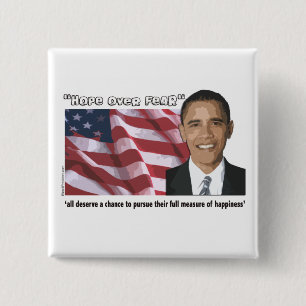 Obama Inaugural Quote Souvenirs 2 Inch Square Button