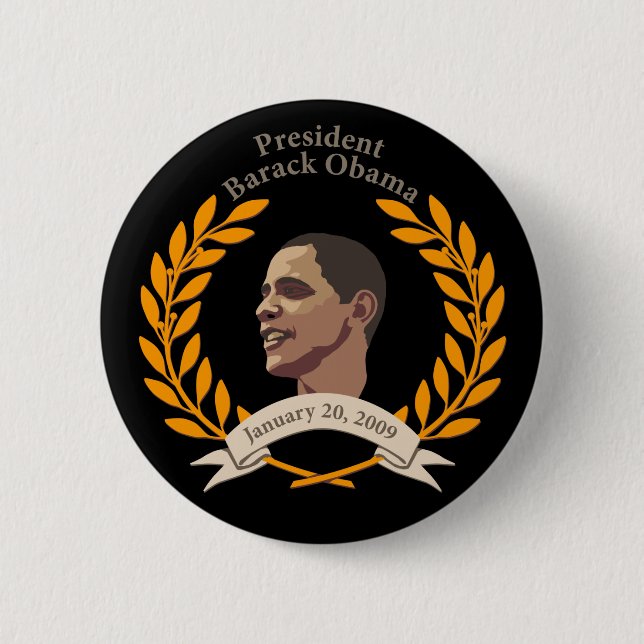 Obama  Inauguration 2 Inch Round Button (Front)