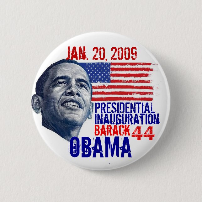 Obama Inauguration 2 Inch Round Button (Front)