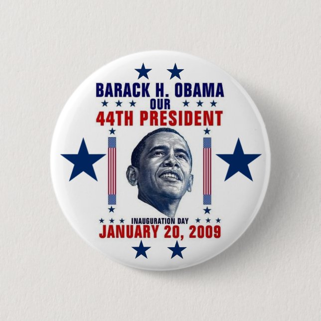 Obama Inauguration 2 Inch Round Button (Front)