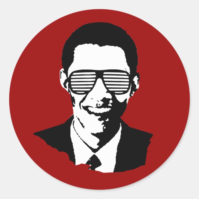 Obama Inauguration Classic Round Sticker (Front)