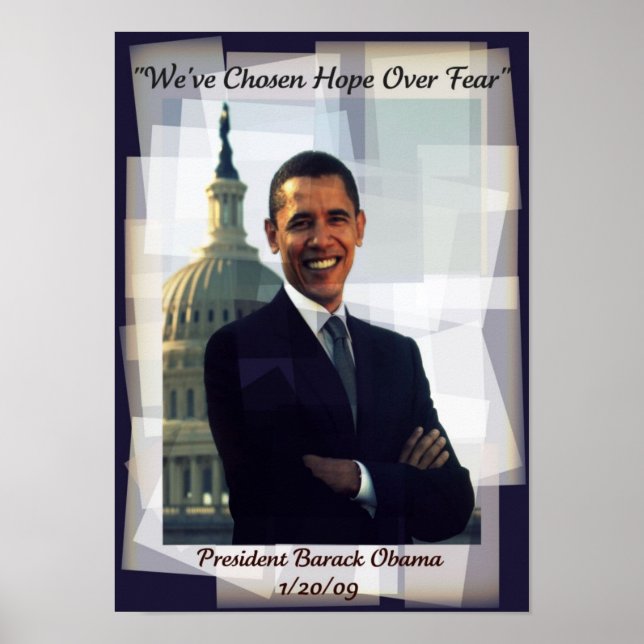 Obama Inauguration Day 2009 Commerative Poster (Front)