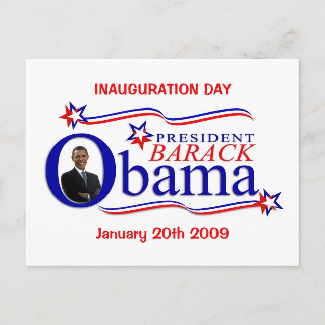 Obama Inauguration Day Celebration Postcard (Front)