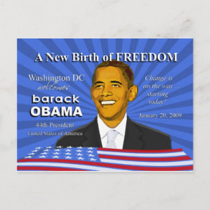Obama Inauguration Events Washington DC Postcard