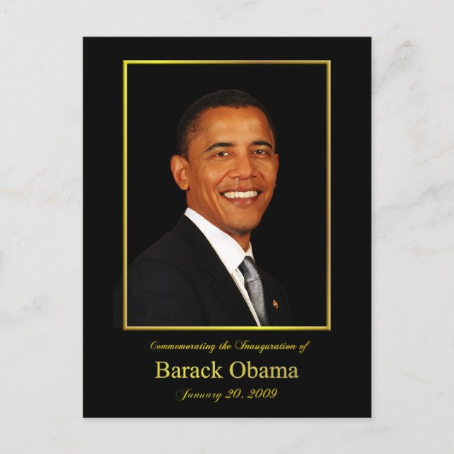 Obama Inauguration Invitation Postcard (Front)