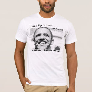 Obama Inauguration j'étais là en direct T-shirt