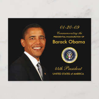 Obama Inauguration Party Invitation - Formal Postcard