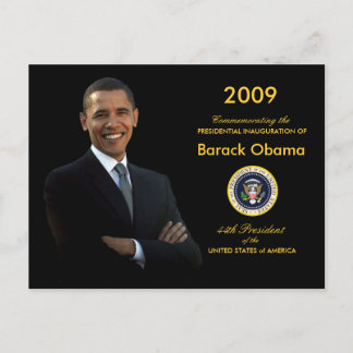Obama Inauguration Party Invitation Postcard