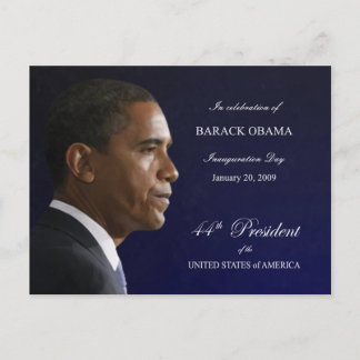 Obama Inauguration Party Invitation Postcard