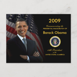 Obama Inauguration Party Invitation Postcard