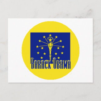 Obama INDIANA Postcard