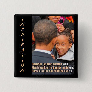 OBAMA Inspirational 2 Inch Square Button