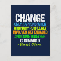Obama Inspirational Speech Quote Change Politics