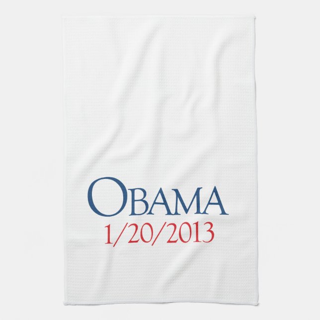 OBAMA JANUARY 20 -.png Kitchen Towel (Vertical)