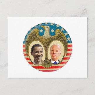 Obama JBiden Retro Postcard