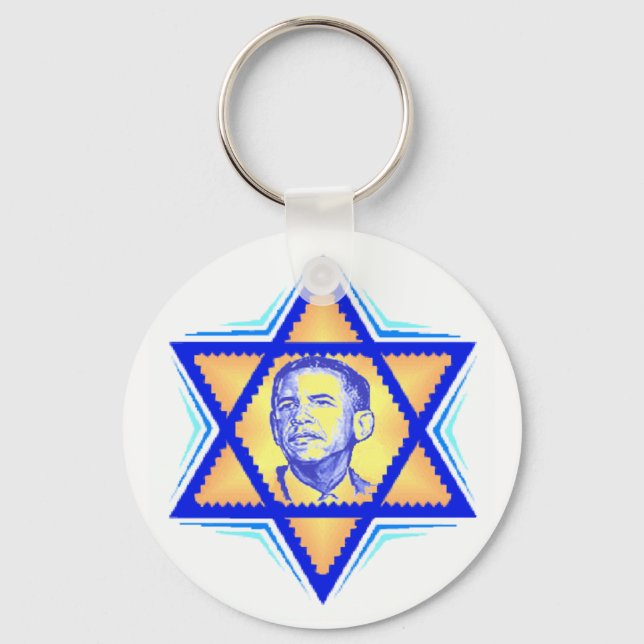 Obama Jewish Keychain (Front)