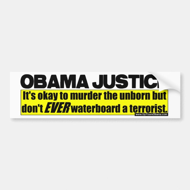 Obama Justice Bumper Sticker (Front)