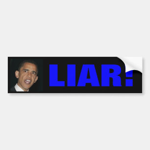obama, LIAR Bumper Sticker
